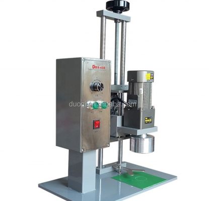 110V DDX-450 Línea de procesamiento Manual Máquina de tapón para botellas de vidrio de cristal de agua, champú de perfume de plástico