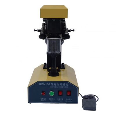 Máquina de sellado de latas de estaño semiautomática DUOQI DQ-160 de accionamiento eléctrico para latas de plástico PET