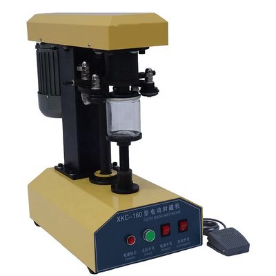 Material de embalaje metálico Máquina para coser la lata de estaño semiautomática DQ-160 con soporte en línea