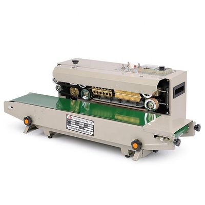 Envase FR-900 Máquina portátil de sellado de banda horizontal con sellado caliente por calentamiento