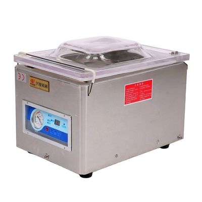 Máquina de embalaje al vacío DUOQI DZ-260 con accionamiento eléctrico para empaqueter carne, pescado y pollo