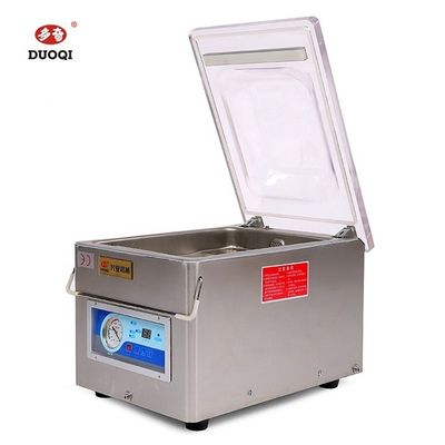 Máquina de embalaje al vacío DUOQI DZ-260 con accionamiento eléctrico para empaqueter carne, pescado y pollo