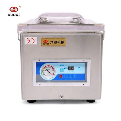 Máquina de embalaje al vacío DUOQI DZ-260 con accionamiento eléctrico para empaqueter carne, pescado y pollo