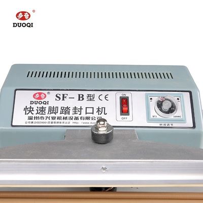 DUOQI SF-400 sellador de pedal de pie de hierro La solución perfecta para el sellado semiautomático