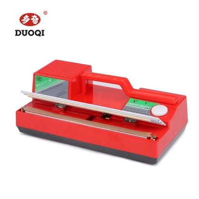 DUOQI SF-270 Color rojo Manual Prensa de mano de plástico Handy Sealer para embalajes versátiles