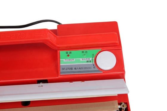 DUOQI SF-270 Color rojo Manual Prensa de mano de plástico Handy Sealer para embalajes versátiles