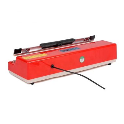 Máquina de embalaje con sellador manual de película de plástico de color rojo SF-400 para el hogar