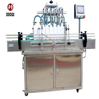 DUOQI YT6T-6G Máquina neumática de llenado de líquido 6 boquillas de llenado para leche