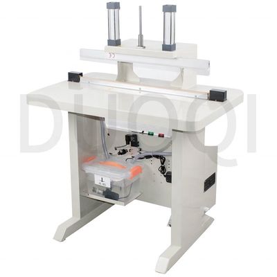 DUOQI 660GSJ Sellador de pedal neumático para traje o bata médica refrigeración de tanque de agua semiautomático de grado 120 mm