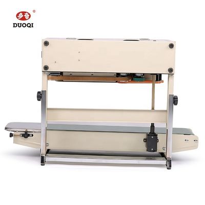 Máquina de sellado de envases de plástico DUOQI FR-770LW sellador de banda continua de estilo vertical