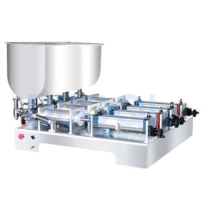 DUOQI G4WTD Máquina de llenado semimático para aceite de detergente de jugo de miel 4 boquillas de cabeza 110V