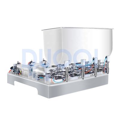 DUOQI G4WTD Máquina de llenado semimático para aceite de detergente de jugo de miel 4 boquillas de cabeza 110V