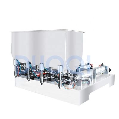 DUOQI G4WTD Máquina de llenado semimático para aceite de detergente de jugo de miel 4 boquillas de cabeza 110V