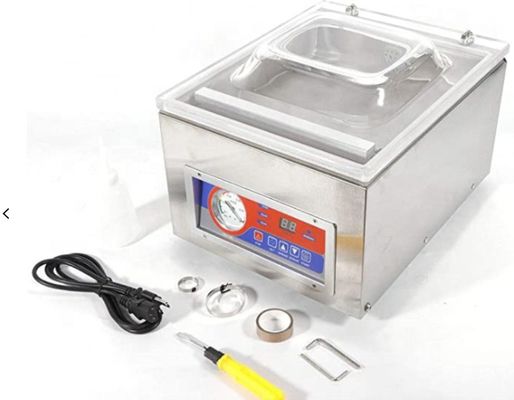 DUOQI DZ-260C Sellador de vacío de cámara única para embalajes industriales de alimentos tipo escritorio