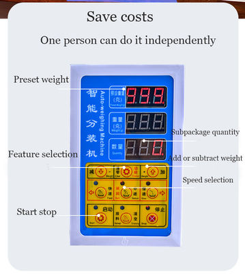DUOQI XKW-20 Máquina automática de llenado de gránulos en polvo de cereales granos cuantitativos de café