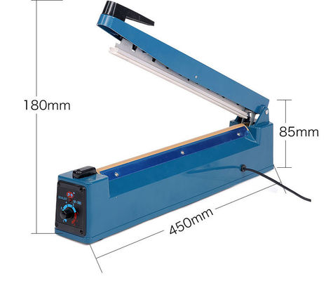 800 mm Impulso de mano de plástico sellador de bolsas para tiendas de ropa fácil de operar y mantener
