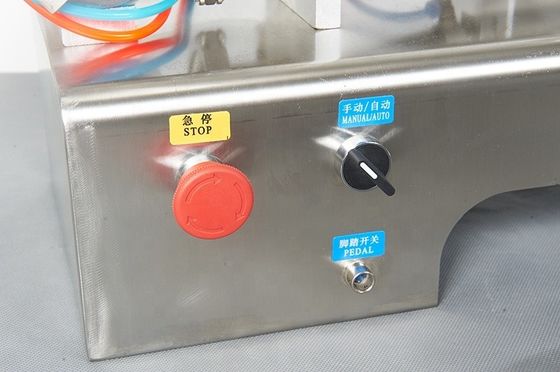 Máquina eléctrica semiautomática de llenado de pasta con doble cabeza para bebidas de jugo