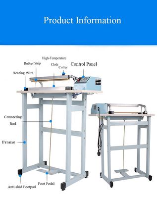 Carry Sword Pedal Sealer Machine Cutter Tipo de sellador para bolsas grandes envasado de alimentos al por menor