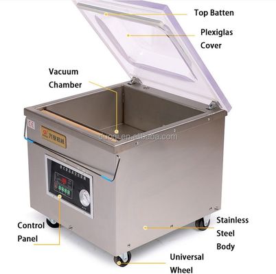 Tamaño de sellado de 35 cm Sellador de vacío de carne para uso comercial Función de bajo ruido Diseño duradero
