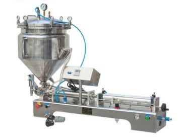 Máquina eléctrica semiautomática de llenado de pasta con doble cabeza para bebidas de jugo