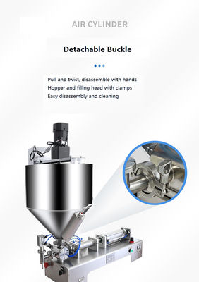 Máquina de llenado industrial de alta precisión de acero inoxidable de 110V