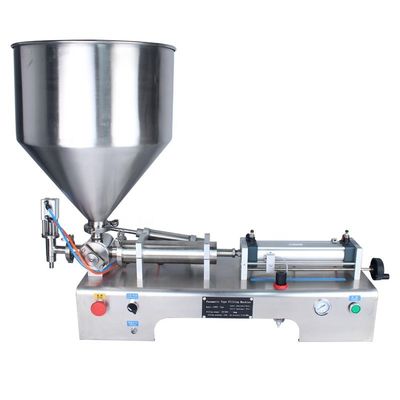 Tipo de embalaje Máquina de llenado de pasta de pistón pequeño semiautomática de 110 V