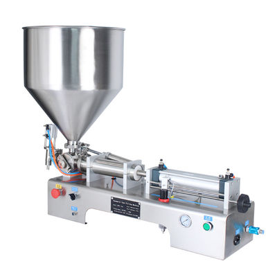 Tipo de embalaje Máquina de llenado de pasta de pistón pequeño semiautomática de 110 V
