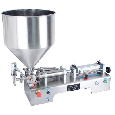 Tipo de embalaje Máquina de llenado de pasta de pistón pequeño semiautomática de 110 V