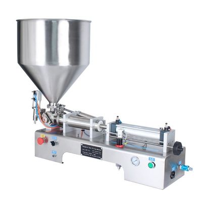 Precisión de llenado ± 1% Máquina semiautomática de llenado de pasta de chocolate con jugo de crema leche miel