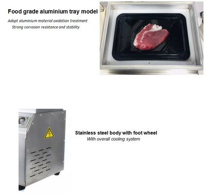 Máquina de embalaje de vacío para procesamiento de alimentos cocinados