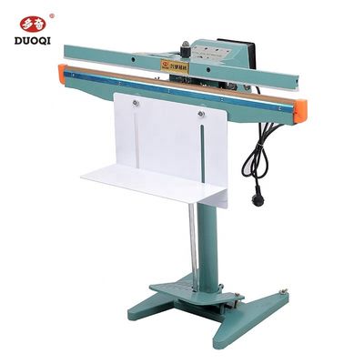 Material de embalaje de madera Máquina de sellado de pedal de pie PFS-800*1 CE 220V para bata médica