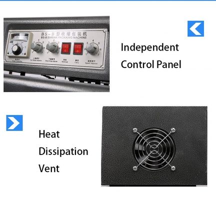 Control de la temperatura de calor constante BS B3015 Máquina de embalaje de enchufes con encogimiento y velocidad
