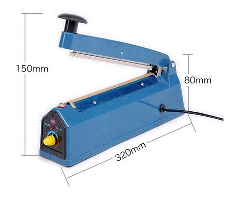 Máquina de embalaje portátil de sellado manual para bolsas de plástico de 300 mm Tipo de mano
