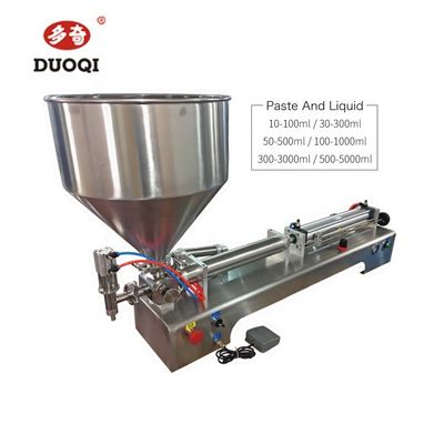Máquina de llenado de pasta líquida neumática horizontal para restaurantes