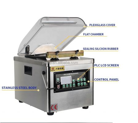 Maquinaria de embalaje de plástico para productos alimenticios con vacío automático pequeño 580420570 mm