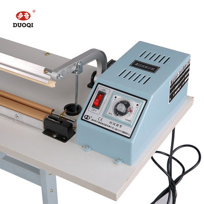 DUOQI SFP-400 Bolsa de película de plástico Pedal de pie Máquina de sellado térmico Semi-automático de sellado de alimentos