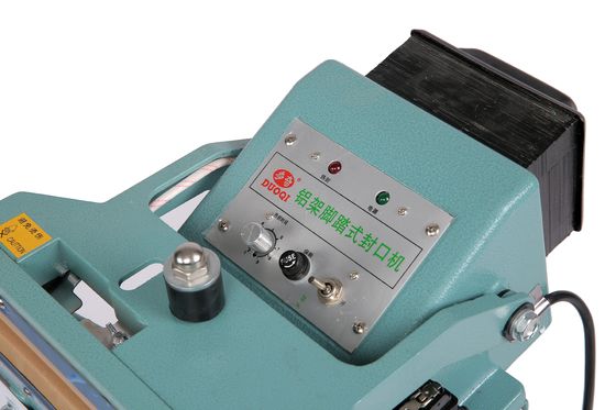 Fácil de operar PFS-650*2 Máquina de sellado de pedal de pie de marco de aluminio para la industria alimentaria