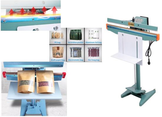 Pedal de pie de 8 mm Máquina de sellado de bolsas de plástico semiautomática de sellado térmico para sellado