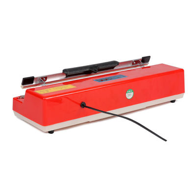 Máquina de sellado de película de plástico rojo SF-400 con accionamiento eléctrico para las necesidades de embalaje doméstico