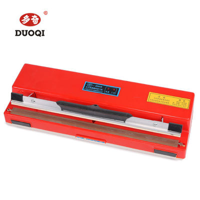 Máquina de sellado de película de plástico rojo SF-400 con accionamiento eléctrico para las necesidades de embalaje doméstico