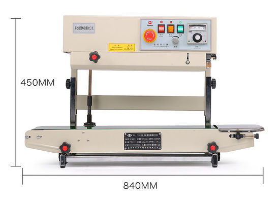 Máquina de sellado de envases de plástico DUOQI FR-770LW sellador de banda continua de estilo vertical